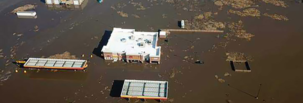 midwest flooding at loves in pacific junction 